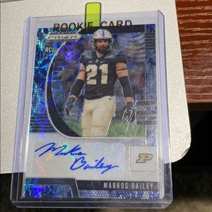 Autographed markus bailey rookie card s/n 24/25